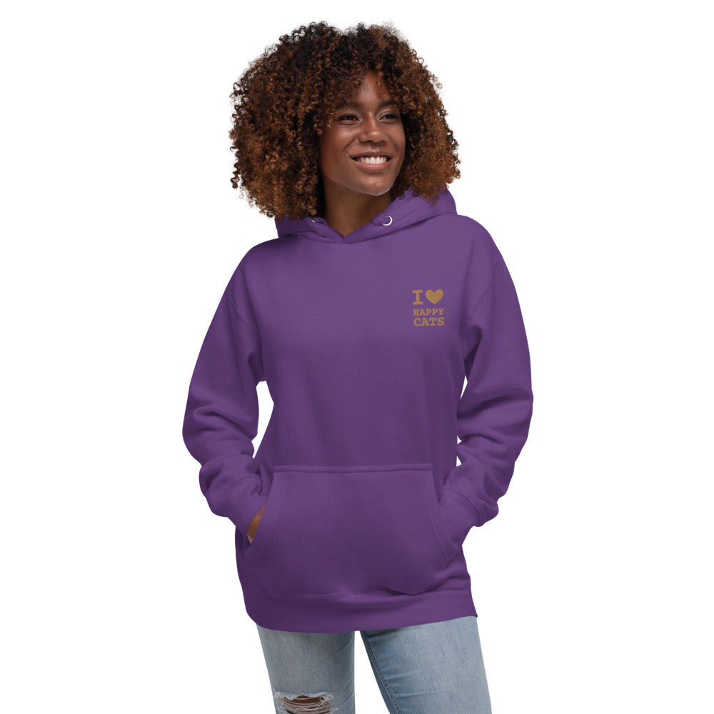 Happy Cats Hoodie with embroidered logo